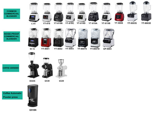 Mixer caseiro com motor de 1300W e 2L PC Jar Mixer de smoothies profissional