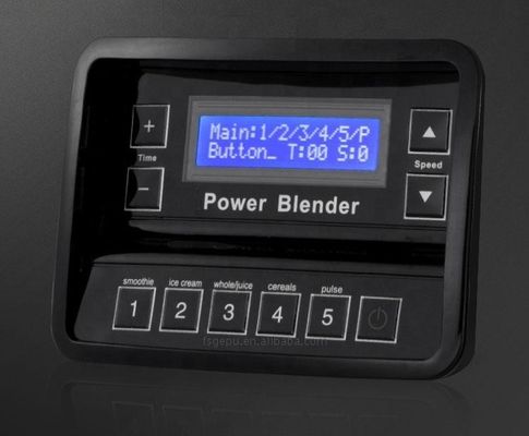 Misturador comercial multifuncional de 1800W com caixa de plástico e motor de cobre puro