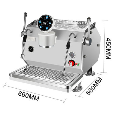 Máquina de café de expresso semiautomática e programável com design italiano