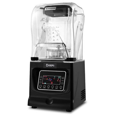 Maximize suas vendas de smoothies com o Gepu 1800W Commercial Blender e a capa à prova de som