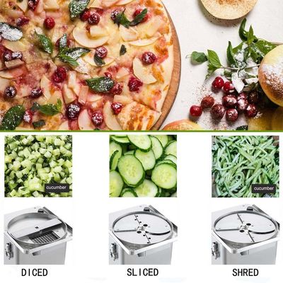 Chopper de frutas e vegetais de aço inoxidável 3 em 1 Mandolin Slicer para cozinha comercial
