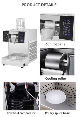 Máquina de gelo de flocos de neve de produção rápida com compressor de baixo ruído 1300W Elétrico automático