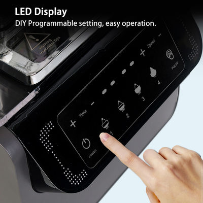 Misturador comercial DIY Misturador de smoothie de baixo ruído multiuso com loops programáveis