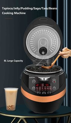 Cozinha comercial de tapioca de pérola 8L Totalmente automática Chá de leite de boba com controle de aplicativo