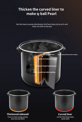 Cozinha comercial de tapioca de pérola 8L Totalmente automática Chá de leite de boba com controle de aplicativo