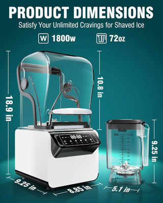 Equipamento Profissional de Café Misturador de Smoothie Com Cobertura Isolada Do Som