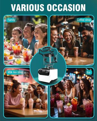 Equipamento Profissional de Café Misturador de Smoothie Com Cobertura Isolada Do Som