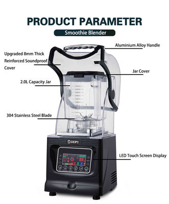 Misturador profissional de processamento de alimentos com tampa insonorizada de 8 mm de espessura e tensão de 220 V
